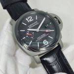 Best Quality Replica Panerai Luminor Black Dial Black Leather Strap Men's Watch 44mm
